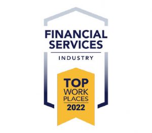 2022 Top Workplace Financial Services Industry Award.