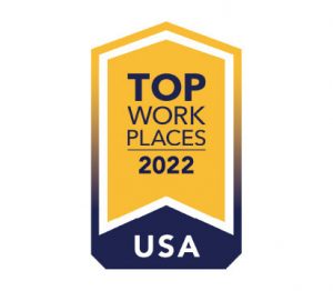 2022 USA Top Workplace Badge.