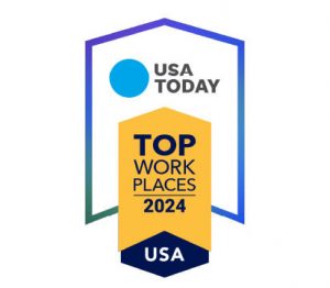 2024 USA Today Top Workplace Badge.
