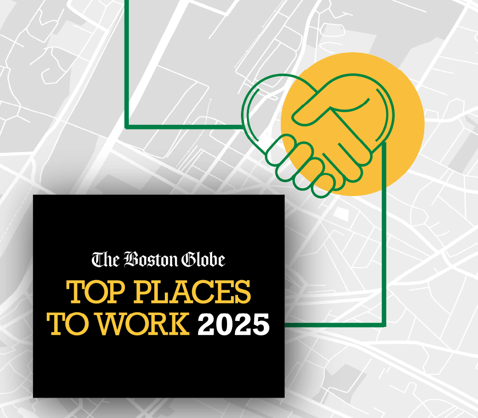 Top Places to Work 2025 Boston Globe Award.