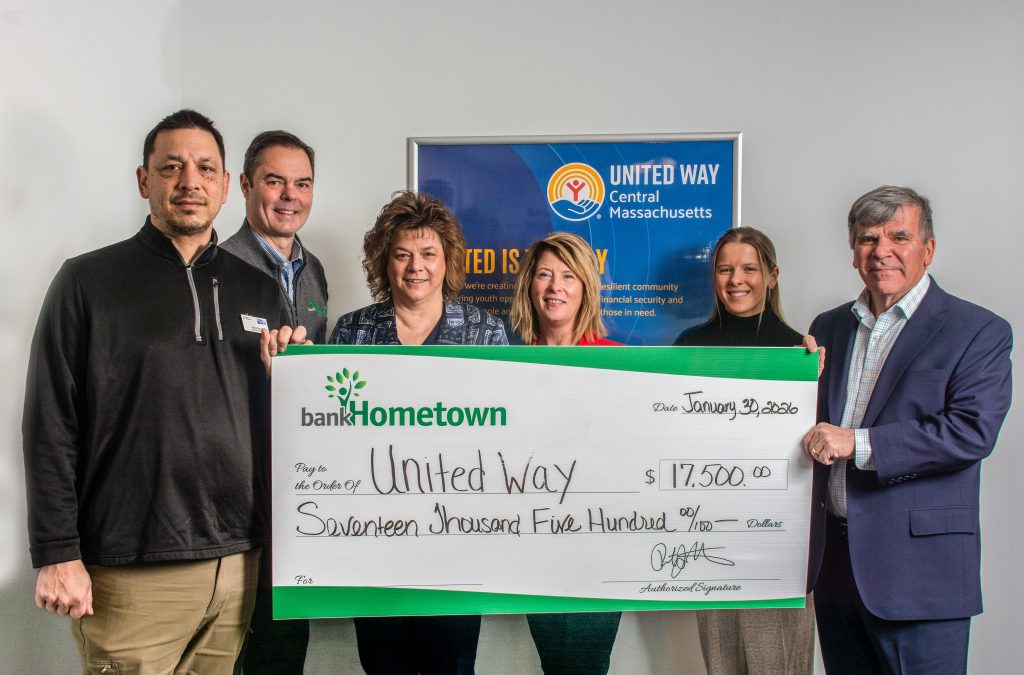 A check donation of $17,500 to United Way.