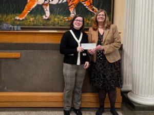 Melinda A. Smith, superintendent, Thompson Public Schools; Maria Thomas, vice president, regional branch manager, bankHometown 